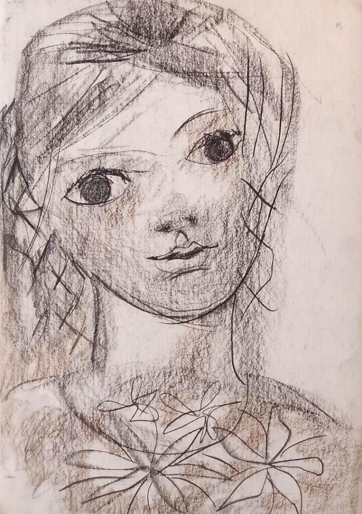 Da Série Estudos sem título, s/d. Carvão e sanguínea sobre papel 35 x 25 cm