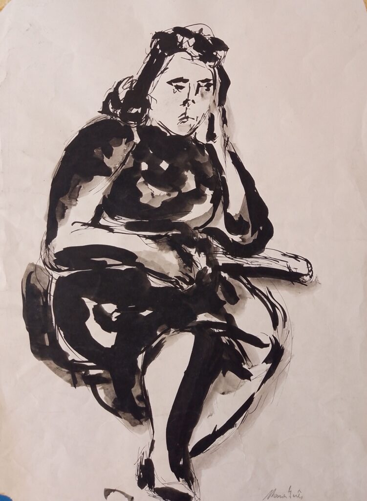 Da Série Estudos sem título, s/d. Nanquim e aguada sobre papel 43 x 31 cm