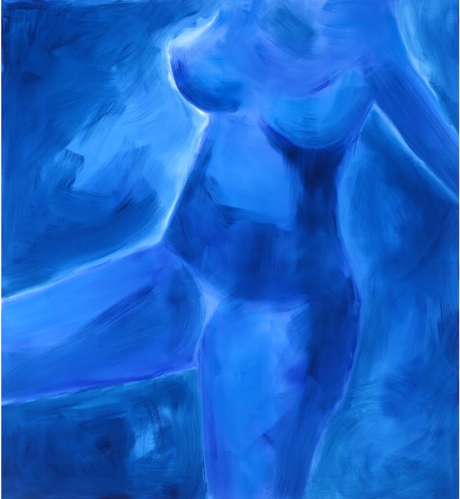 Torso Azul, 2004 Série Nus Óleo sobre tela 130 x 120 cm