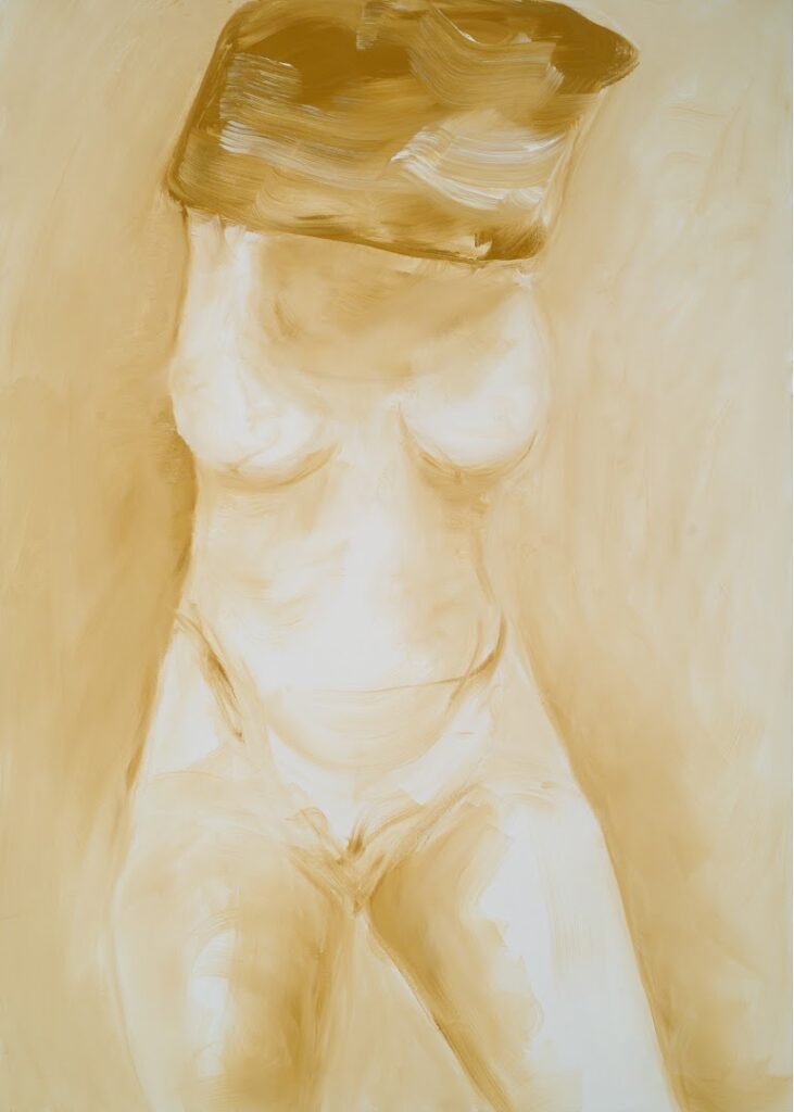 Torso em Movimento, s/d. Série Nus Óleo sobre tela 140 x 100 cm