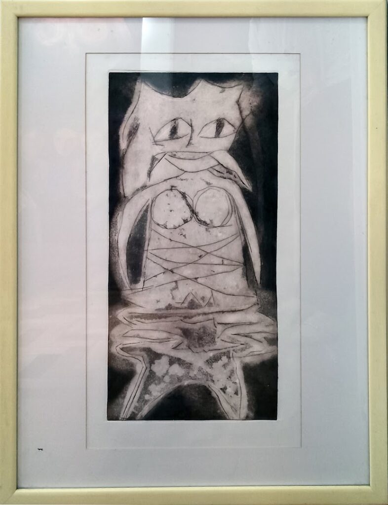 sem título, s/d. Série Gatos Gravura em metal 59 x 29 cm PA