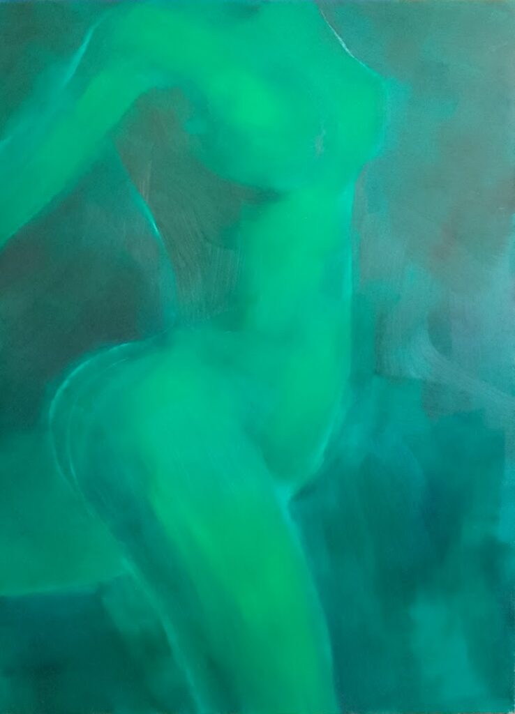 Torso Verde, 2004 Série Nus Óleo sobre tela 140 x 100 cm