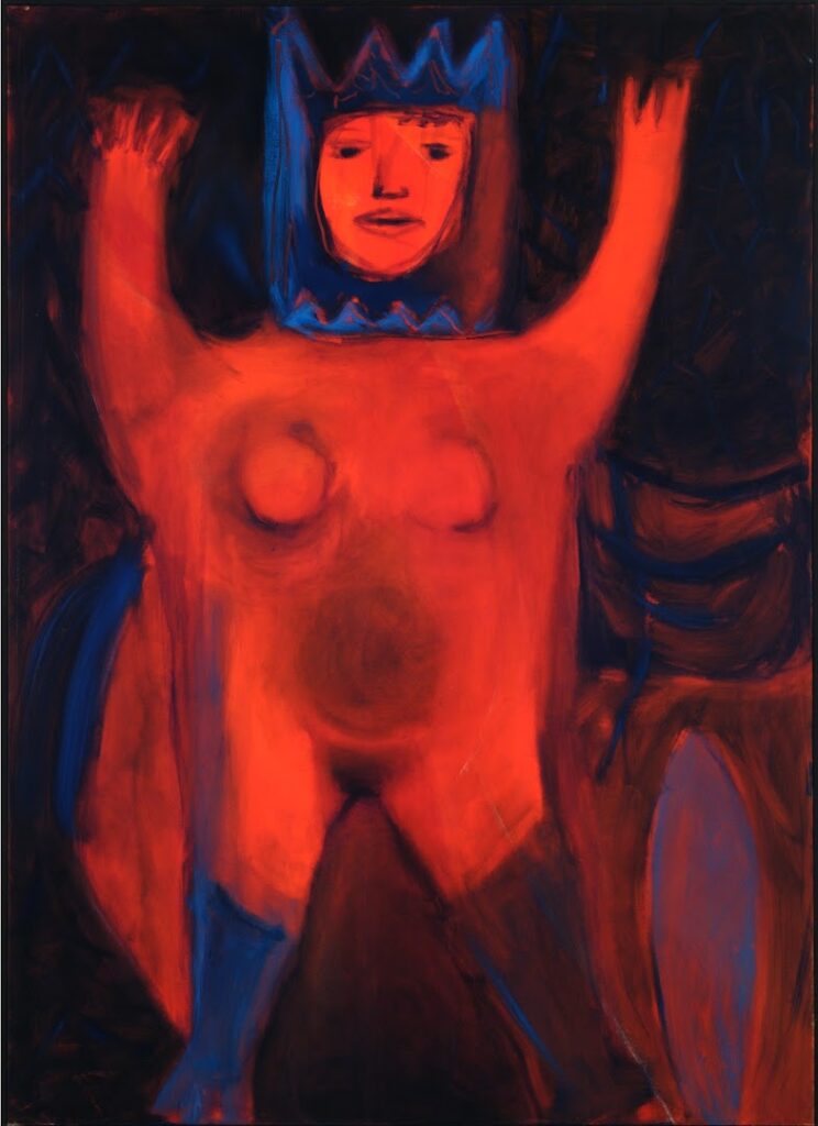 Figura Vermelha, s/d. Série Figuras Óleo sobre tela 140 x 100 cm