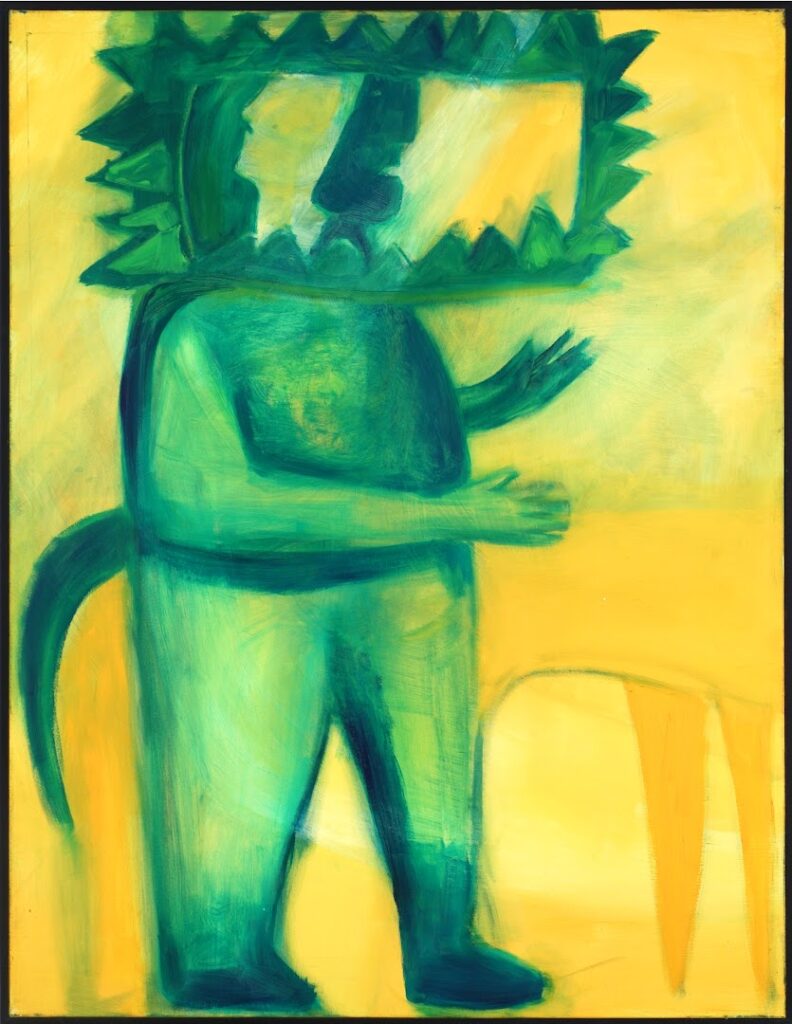Figura Verde com Amarelo, s/d. Série Figuras Óleo sobre tela 130 x 100 cm