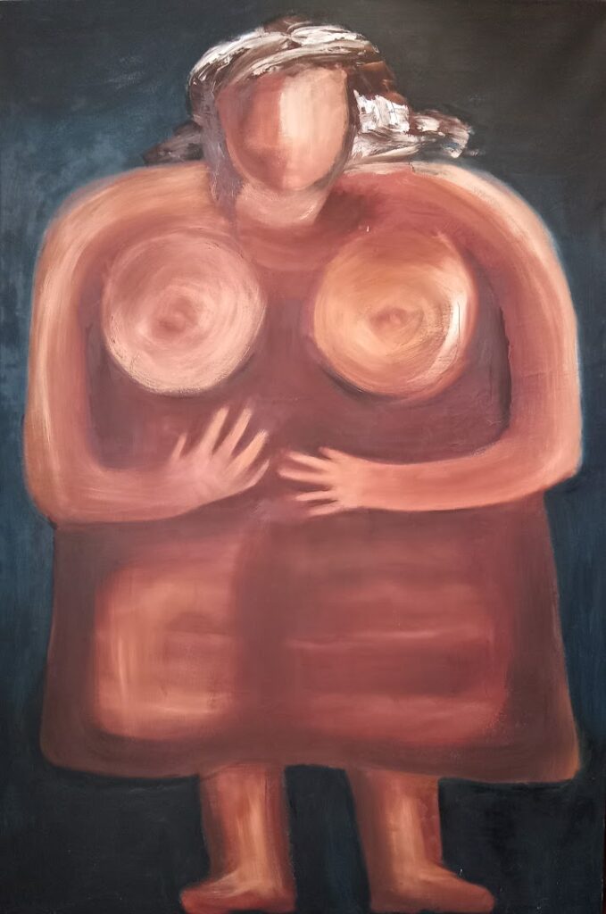 sem título, s/d. Série Figuras Óleo sobre tela 180 x 112 cm