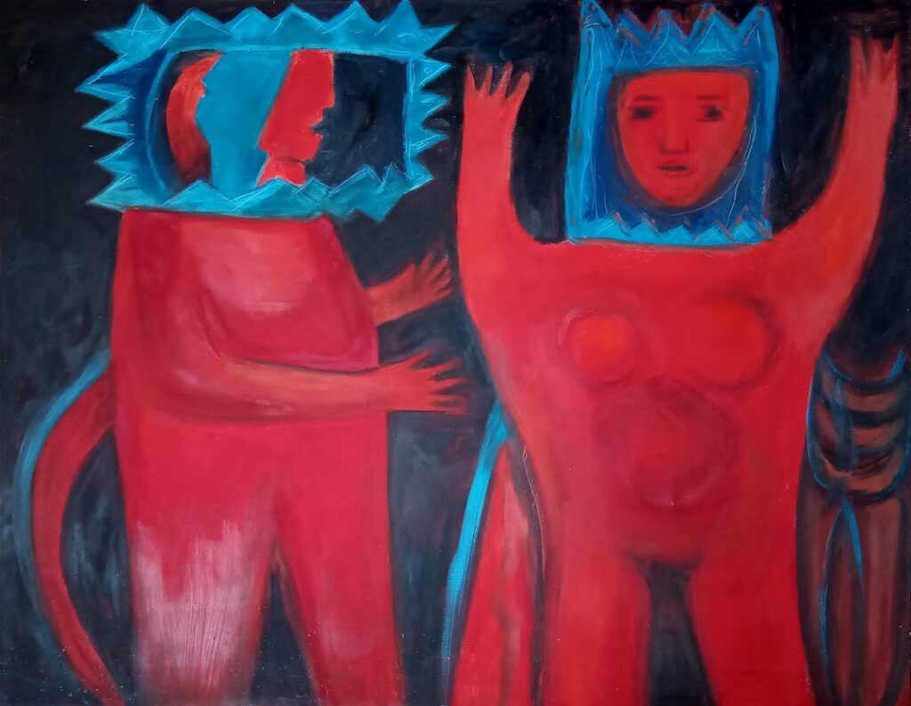 sem título, s/d. Série Figuras Óleo sobre tela 120 x 155 cm