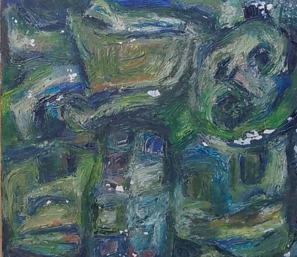 sem título , s/d. Óleo sobre eucatex 42 x 46 cm