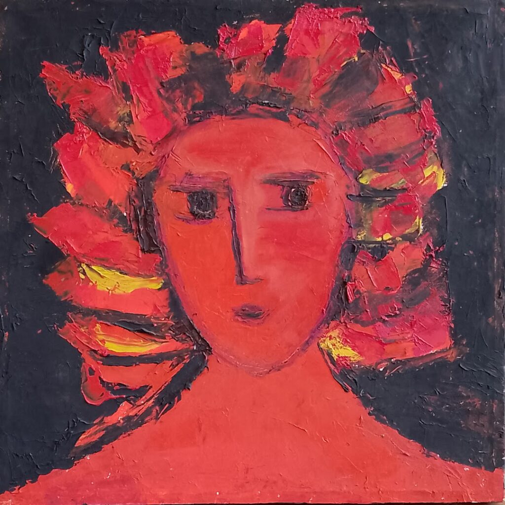 sem título, s/d. Série Figuras Óleo sobre tela 50 x 50 cm