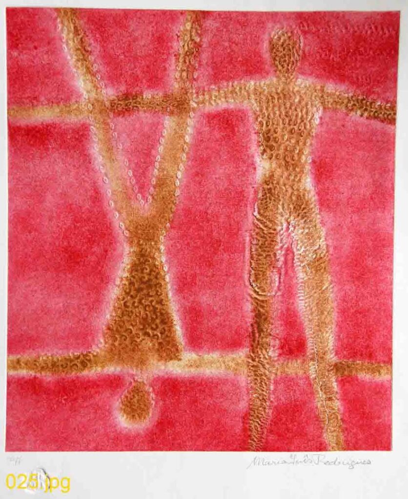 sem título , 2006 Série Face a Face Gravura em metal e relevos sobre papel 39 x 34 cm PA