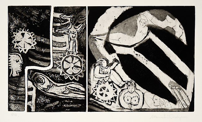 Tauromaquia, 2002 Série Máscaras Gravura em metal sobre papel 49 x 60 cm