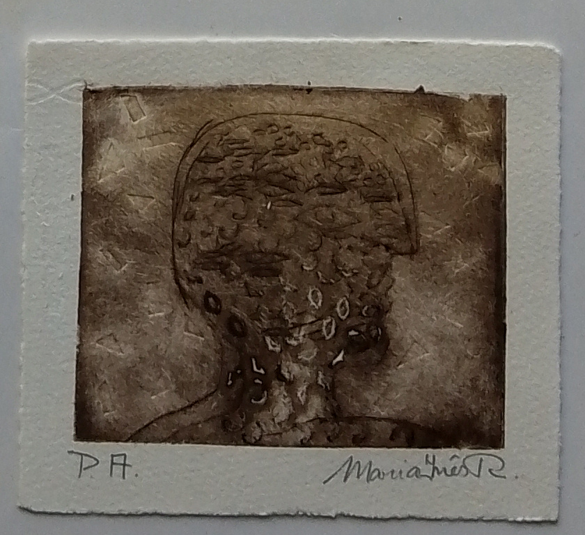 sem título, 2006 Série Face a Face Gravura em metal e relevos sobre papel 9 x 11 cm