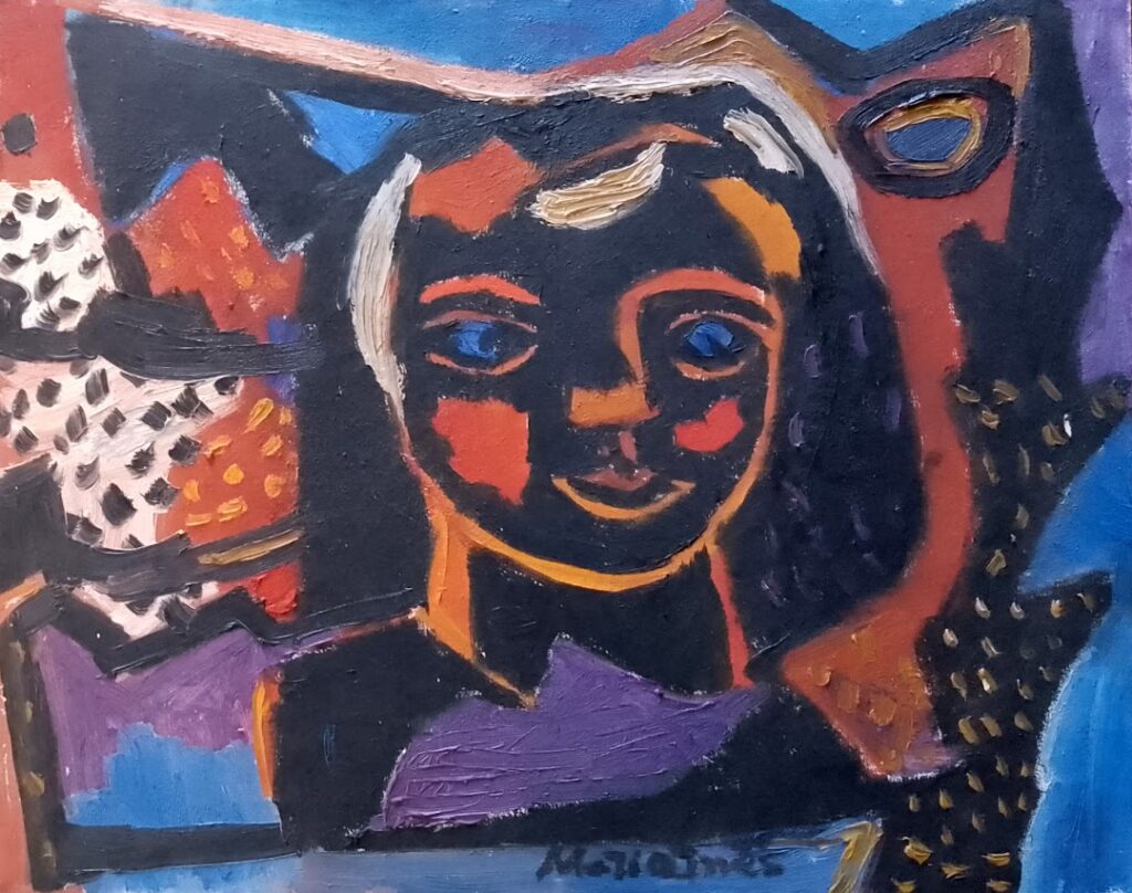 sem título , s/d. Série Máscaras Óleo sobre tela 40 x 50 cm