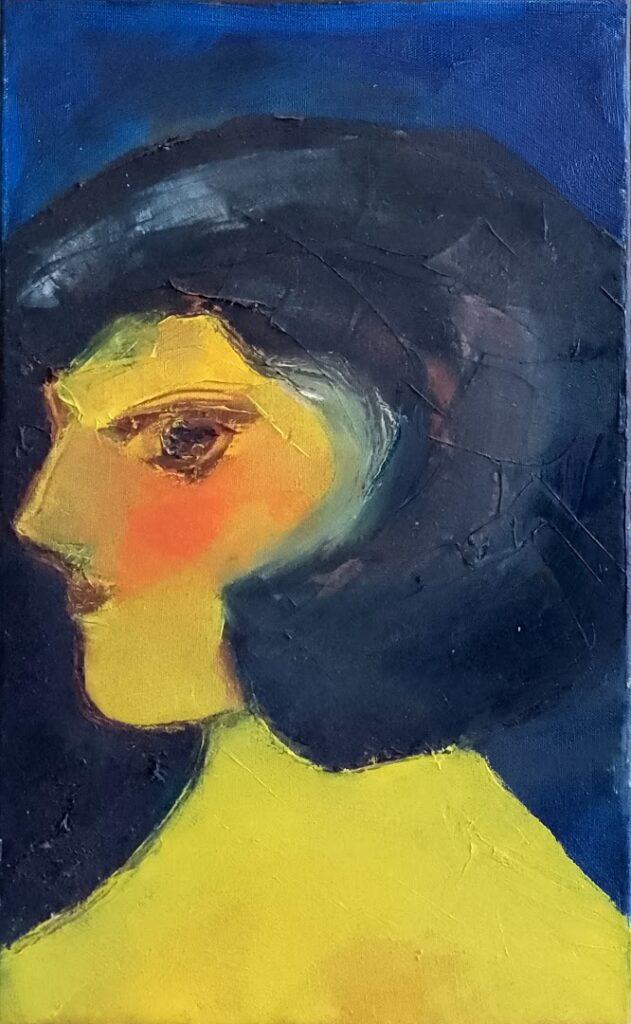 sem título , s/d. Óleo sobre tela 50 x 30 cm