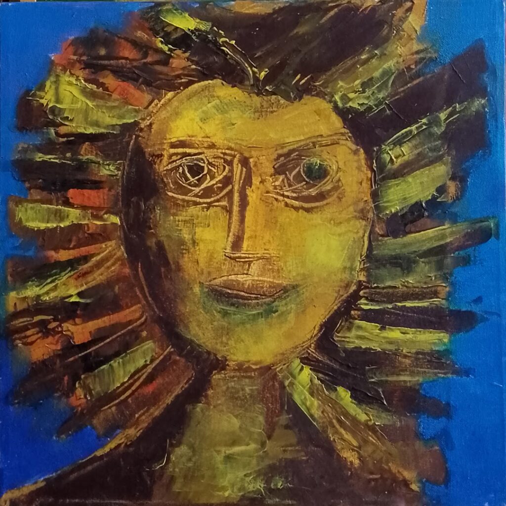 sem título, s/d. Série Figuras Acrílica e óleo sobre tela 40 x 40 cm