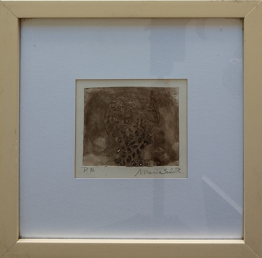 sem título, s/d. Série Face a Face Gravura em metal e relevos sobre papel 9 x 11 cm 2PA