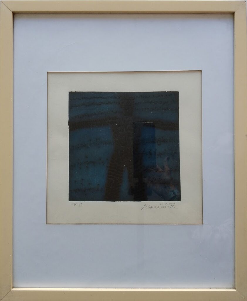 sem título, s/d. Série Face a Face Gravura em metal e relevos sobre papel 20 x 20 cm