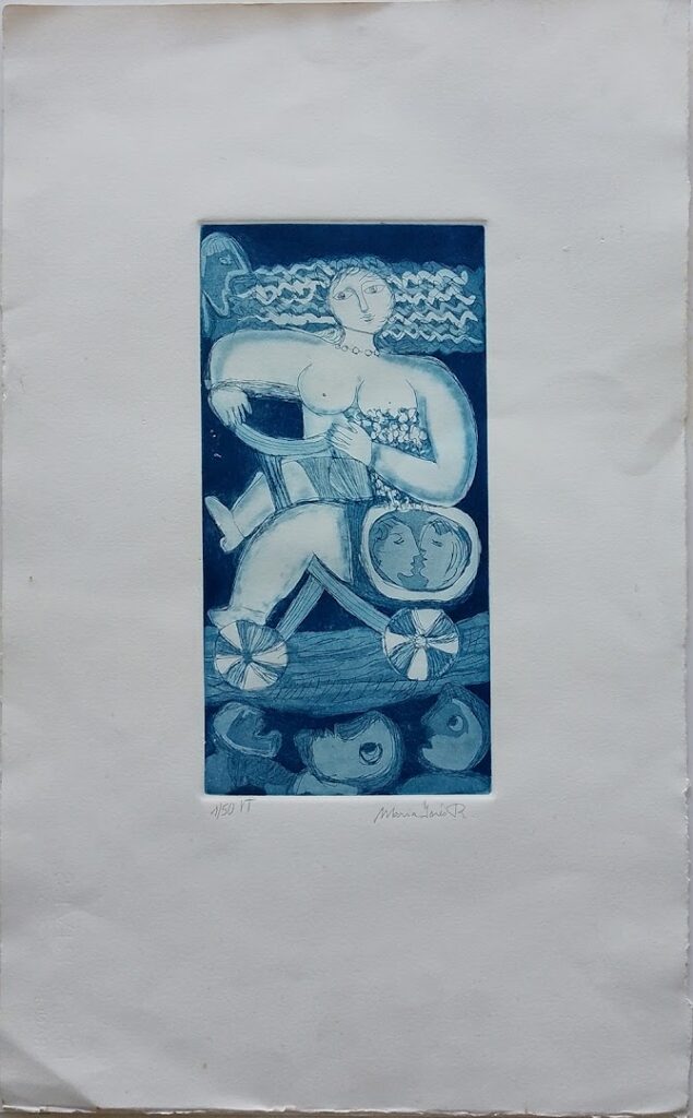 sem título, s/d. Série Meninas Gravura em metal sobre papel 29 x 14 cm Tiragem de 50