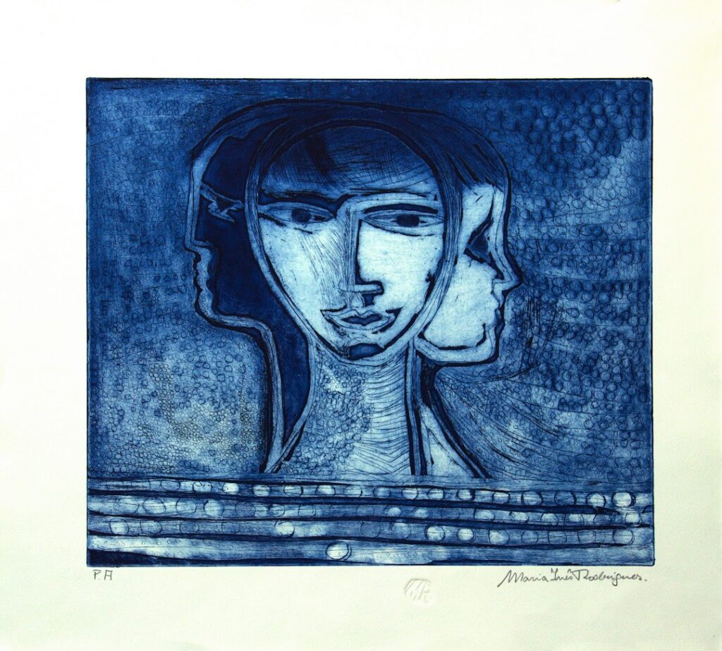 sem título, s/d. Série Figuras Gravura em metal sobre papel 37 x 33 cm