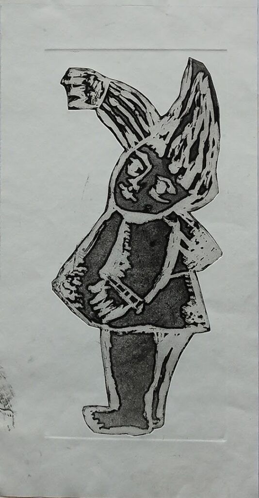 sem título, s/d. Série Meninas Gravura em metal sobre papel 33 x 15,5 cm