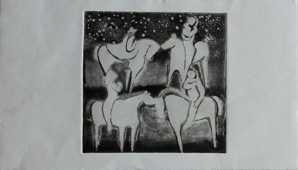 sem título, s/d. Série Simões Lopes Neto Gravura em metal sobre papel 20 x 20 cm