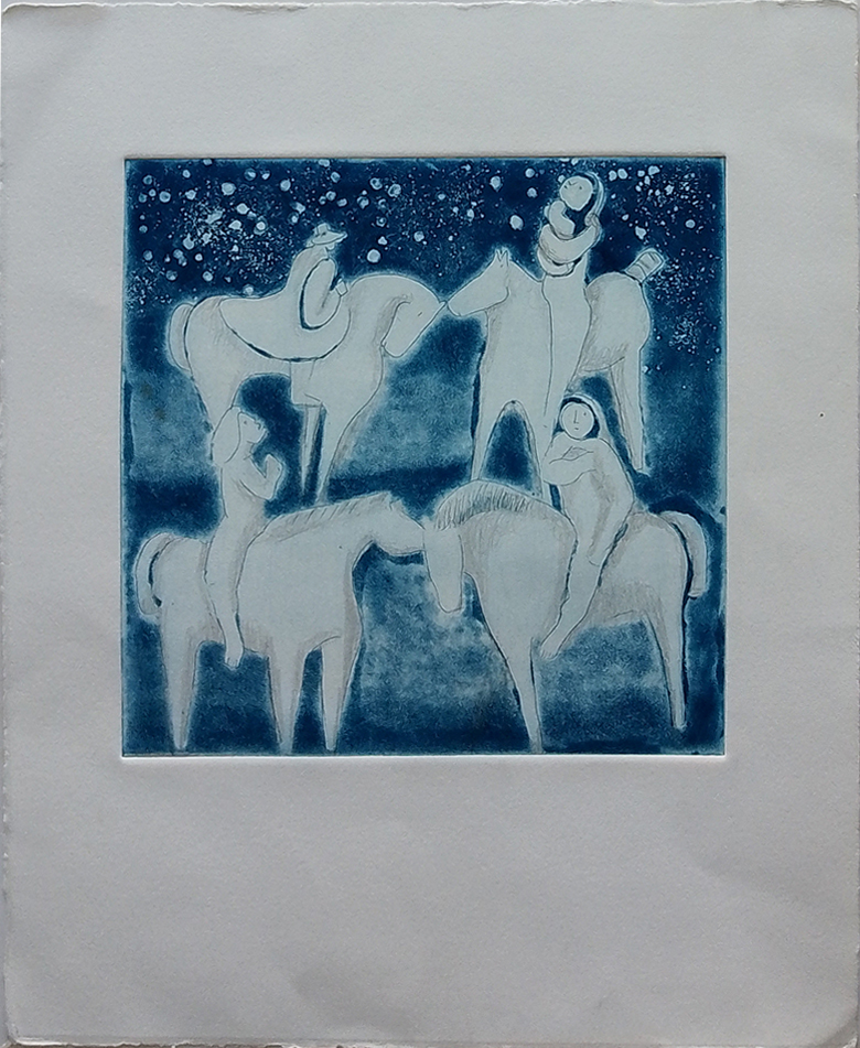 sem título, s/d. Série Simões Lopes Neto Gravura em metal sobre papel 20 x 20 cm