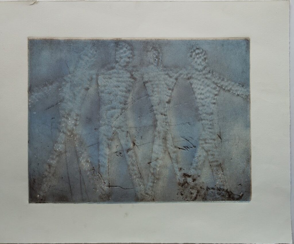 sem título, s/d. Série Face a Face Gravura em metal e relevo sobre papel 29,5 x 40 cm