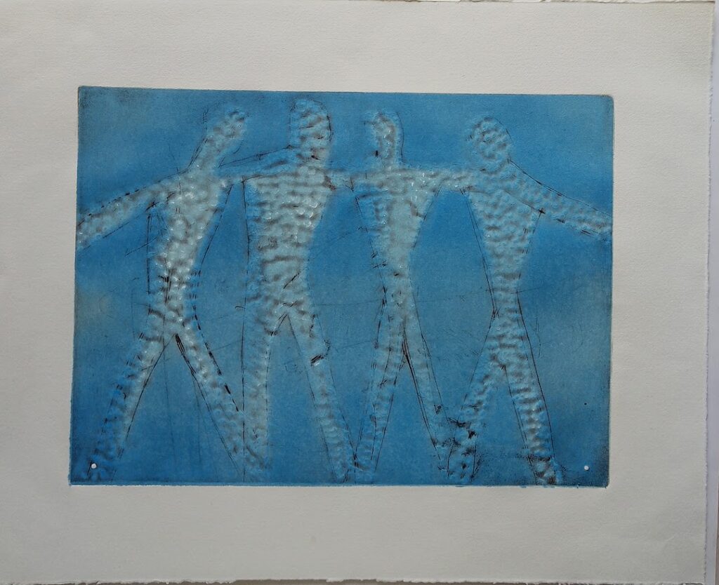 sem título, s/d. Série Face a Face Gravura em metal e relevo sobre papel 29 x 40 cm