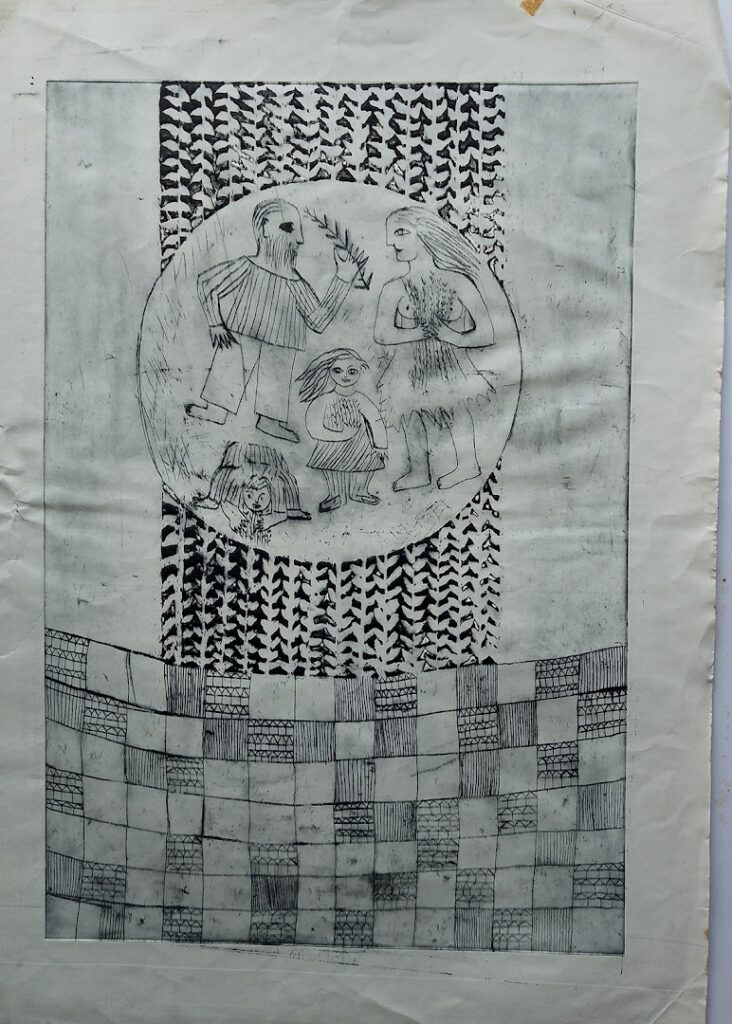 sem título, s/d. Gravura em metal sobre papel 59 x 40 cm