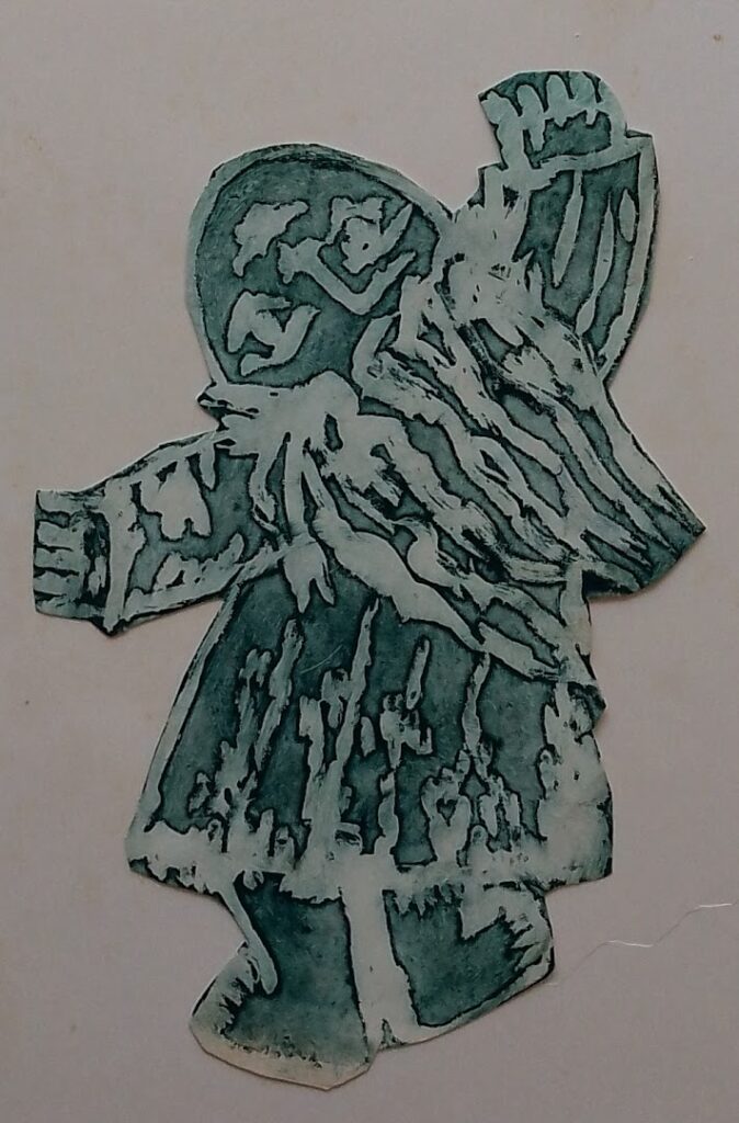 sem título, s/d. Série Meninas Gravura em metal e relevo sobre papel 24 x 18 cm