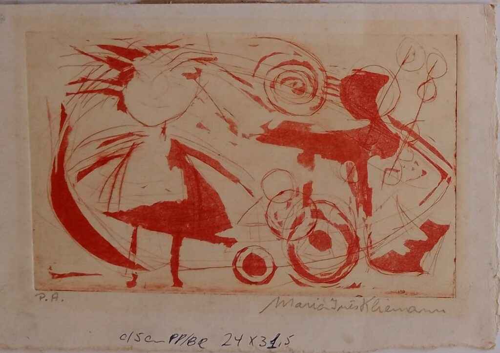 sem título, s/d. Série Meninas Gravura em metal sobre papel 12 x 20 cm