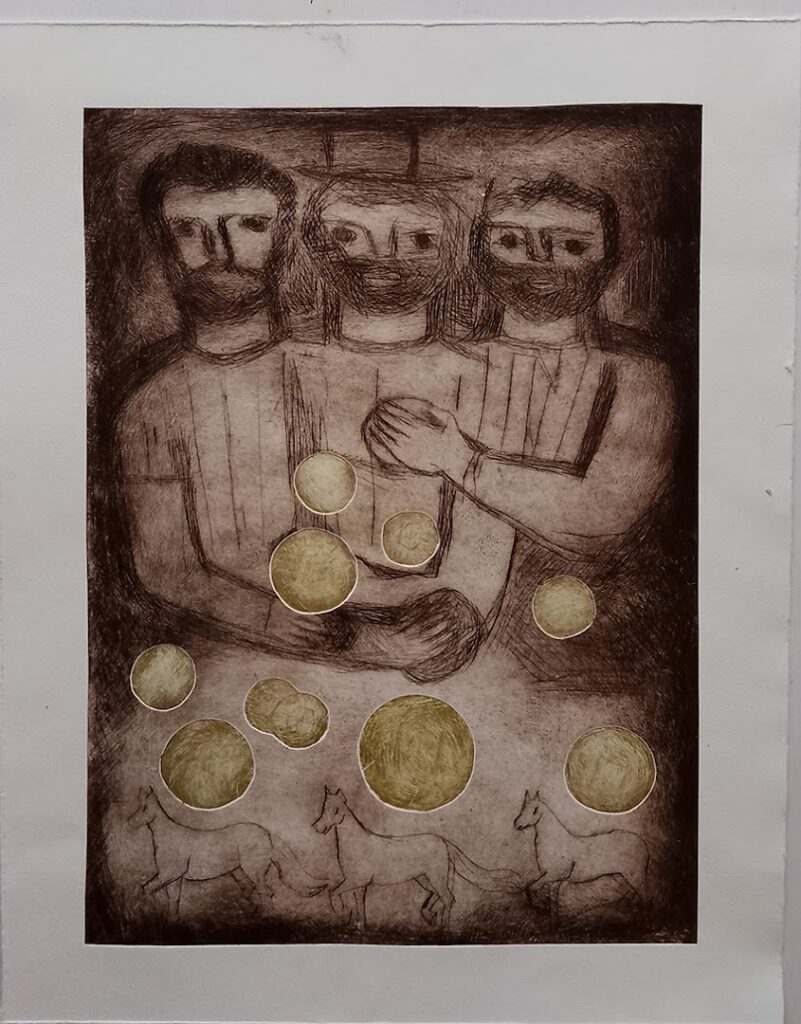 sem título, s/d. Série Simões Lopes Neto Gravura em metal sobre papel 38 x 27,5 cm