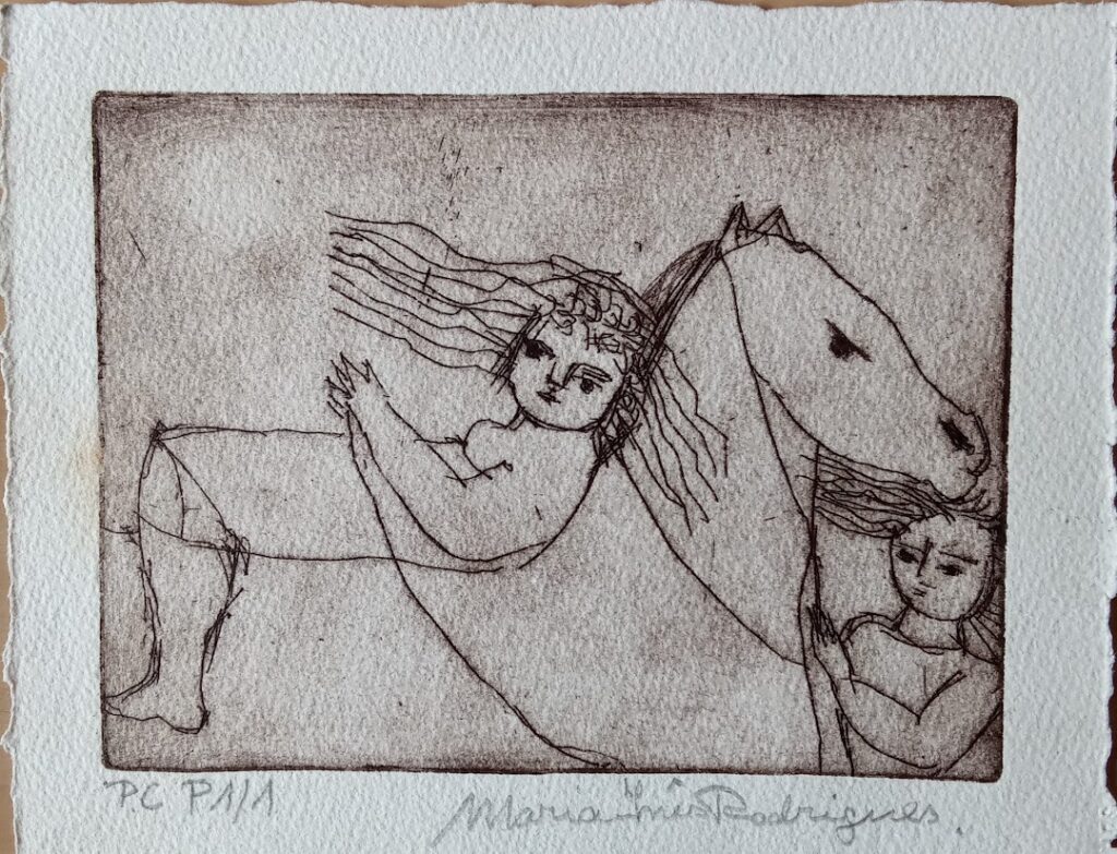 sem título, s/d. Série Simões Lopes Neto Gravura em metal sobre papel 15 x 19 cm