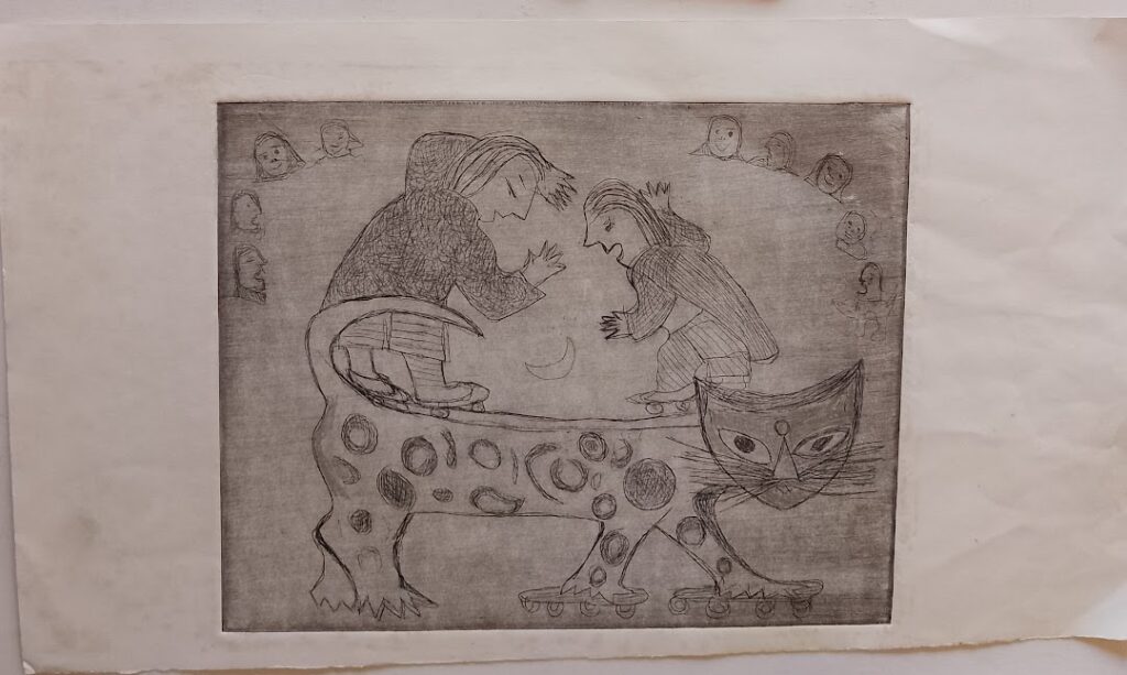 sem título, s/d. Série Gatos Gravura em metal sobre papel 19 x 24,5 cm