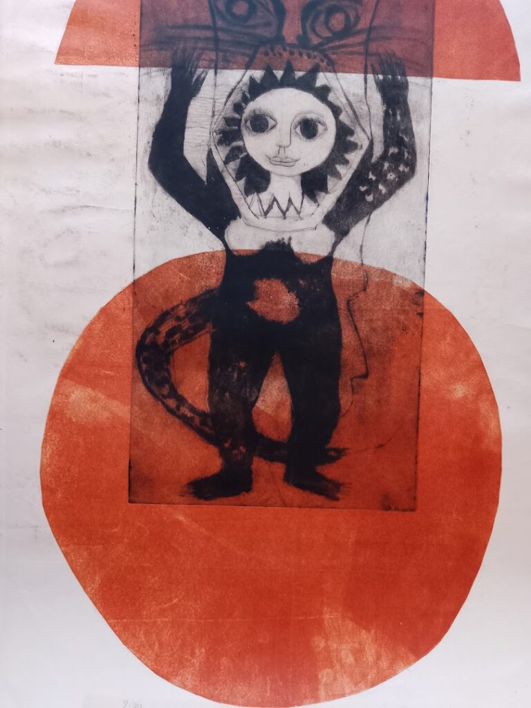 sem título, s/d. Série Gatos Gravura em metal sobre papel 84 x 50 cm