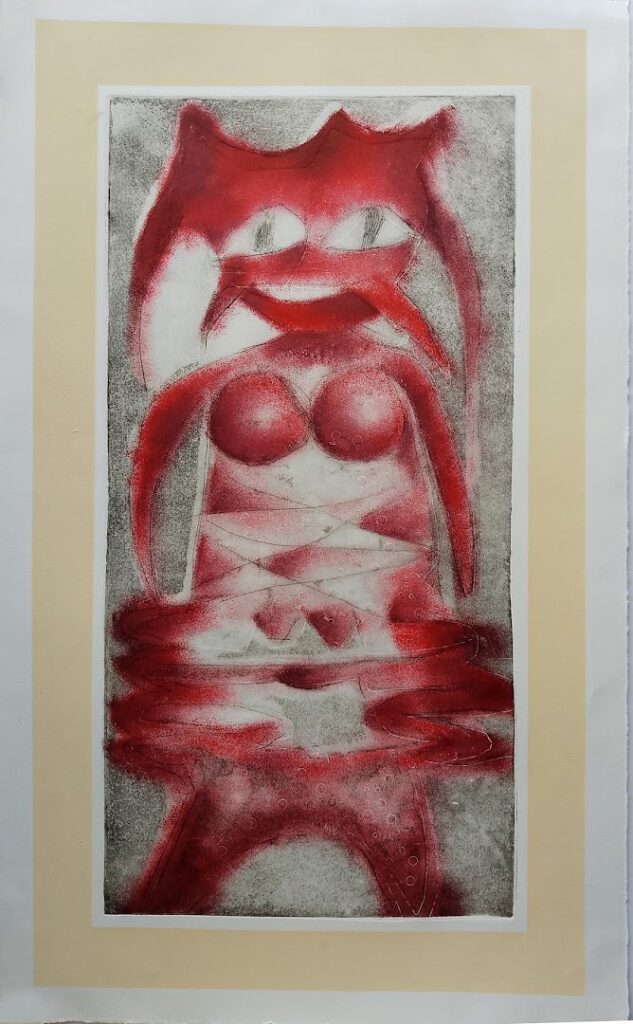 sem título, s/d. Série Gatos Gravura em metal e relevo sobre papel serigrafado 60 x 30 cm