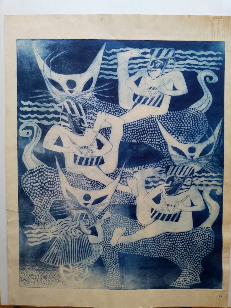 sem título, s/d. Série Músicos Gravura em metal sobre papel 60 x 49,5 cm