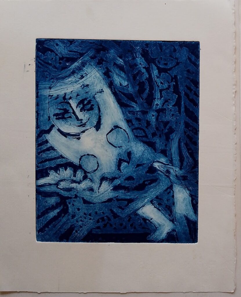 sem título, s/d. Série Meninas Gravura em metal sobre papel