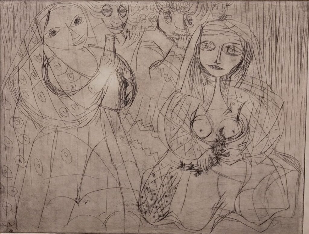 sem título, s/d. Série Músicos Gravura em metal sobre papel 29,5 x 39 cm