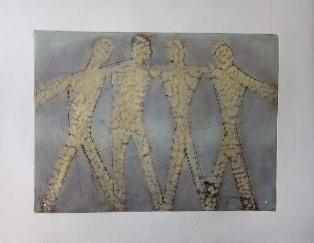 sem título, s/d. Série Face a Face Gravura em metal e relevo sobre papel 29 x 40 cm