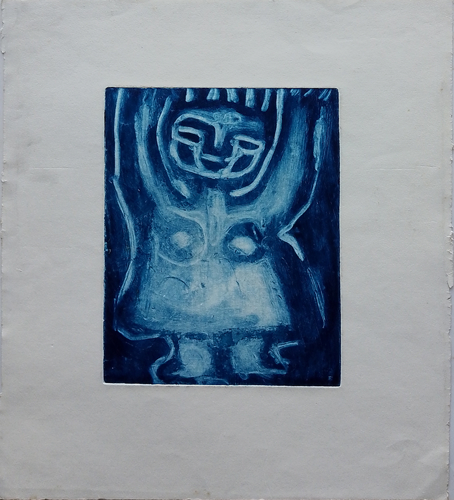 sem título, s/d. Série Meninas Gravura em metal sobre papel 22 x 18 cm