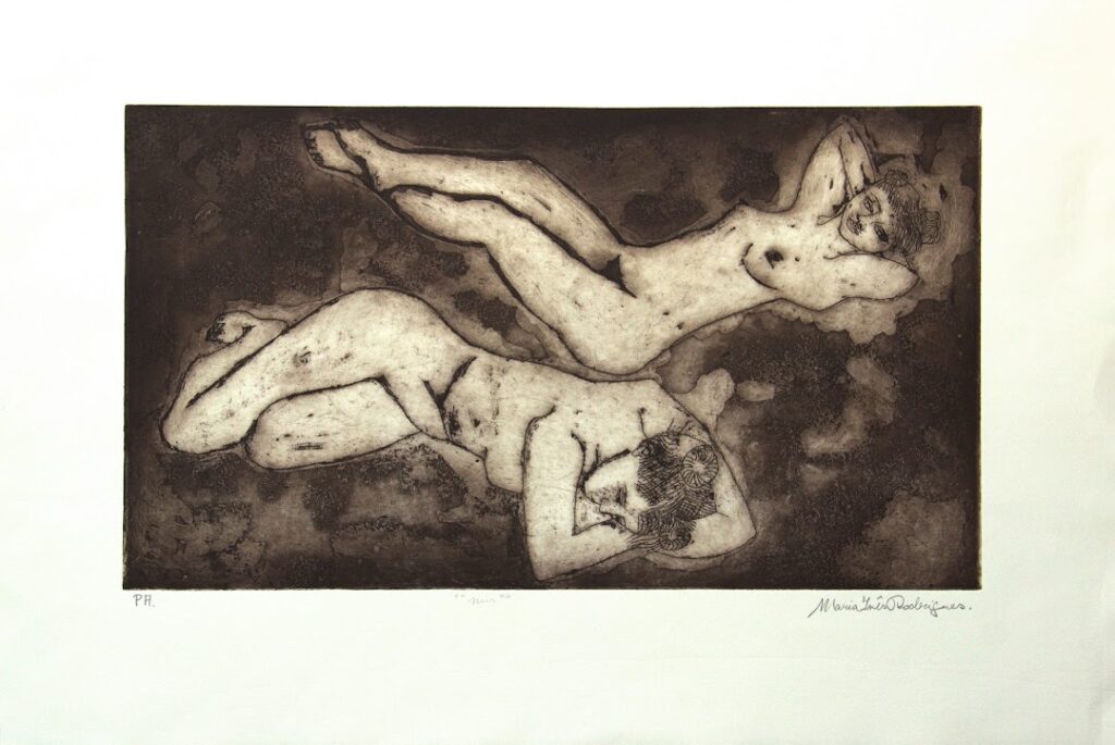 Nus, 2003 Gravura em metal sobre papel 58 x 34 cm