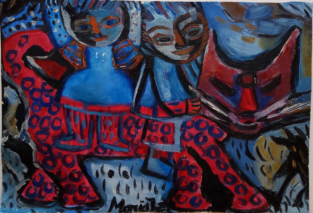 sem título, s/d. Série Máscaras Óleo sobre tela 36 x 53 cm