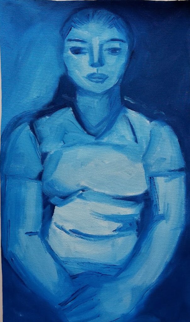 sem título, s/d. Óleo sobre tela 48 x 28 cm