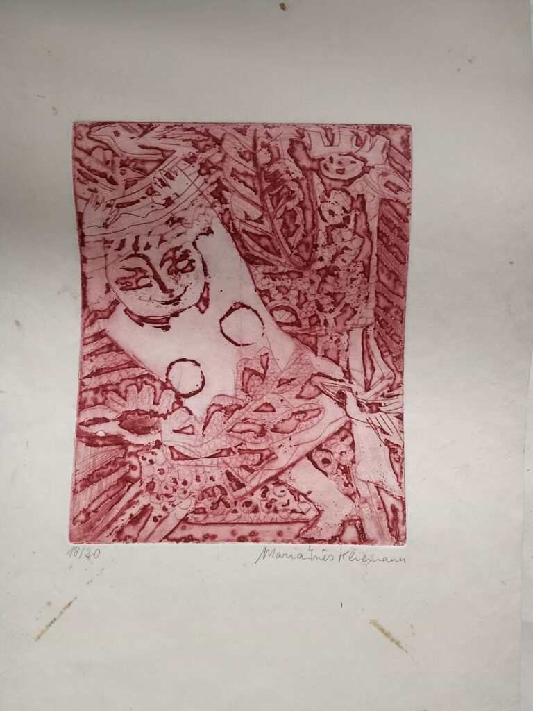 sem título, s/d. Série Meninas Gravura em metal sobre papel 24,5 x 19,5 cm