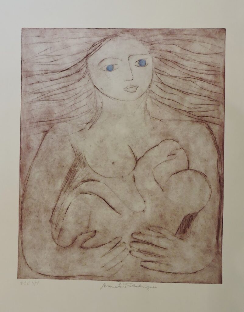 sem título, s/d. Série Maternidade Gravura em metal sobre papel