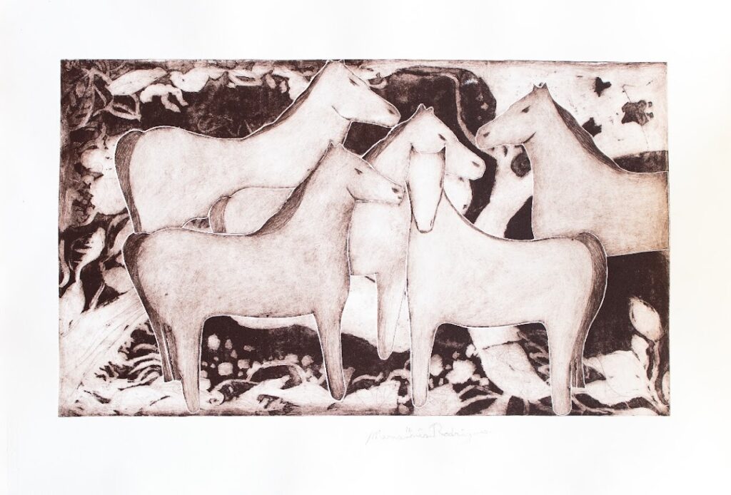 sem título, s/d. Série Simões Lopes Neto Gravura em metal sobre papel