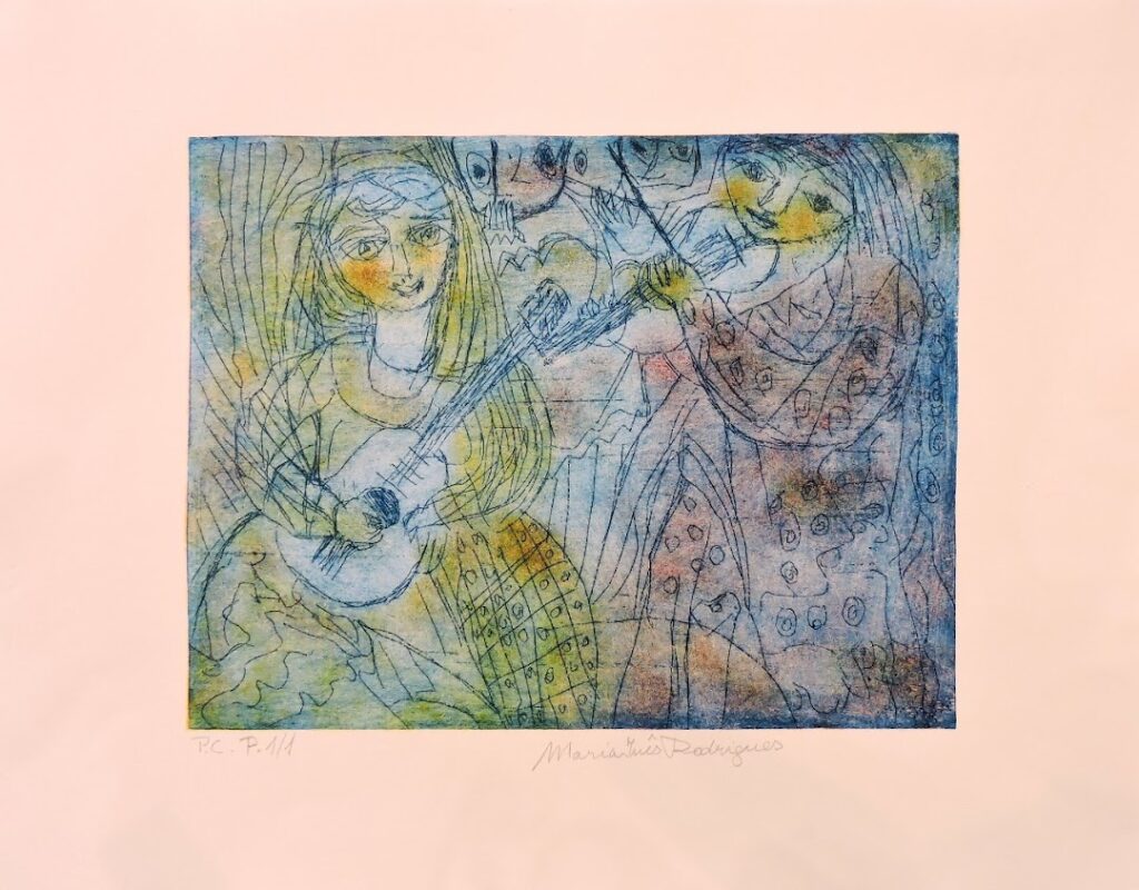 sem título, s/d. Série Músicos Gravura em metal sobre papel 25 x 33 cm