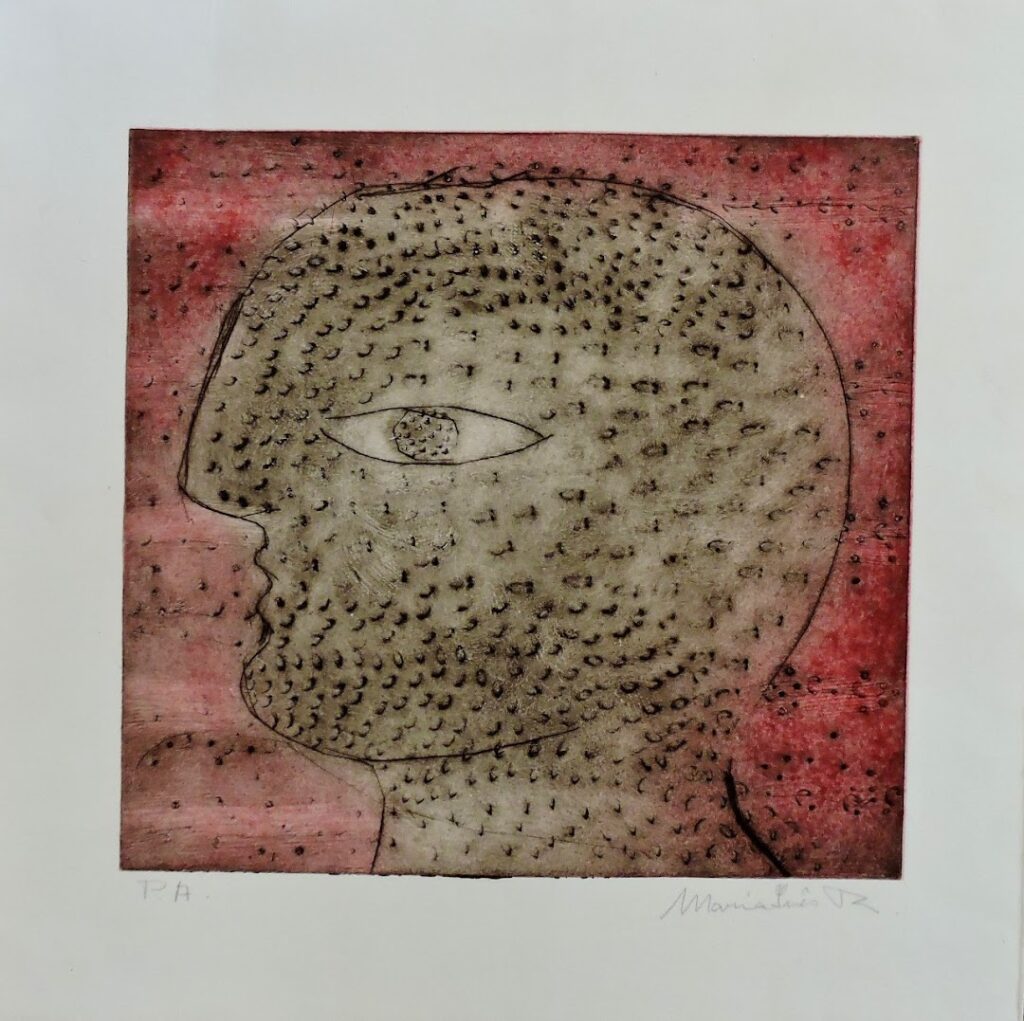 sem título, s/d. Série Face a Face Gravura em metal e relevo sobre papel