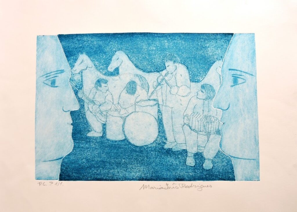 sem título, s/d. Série Simões Lopes Neto Gravura em metal sobre papel 25 x 37 cm