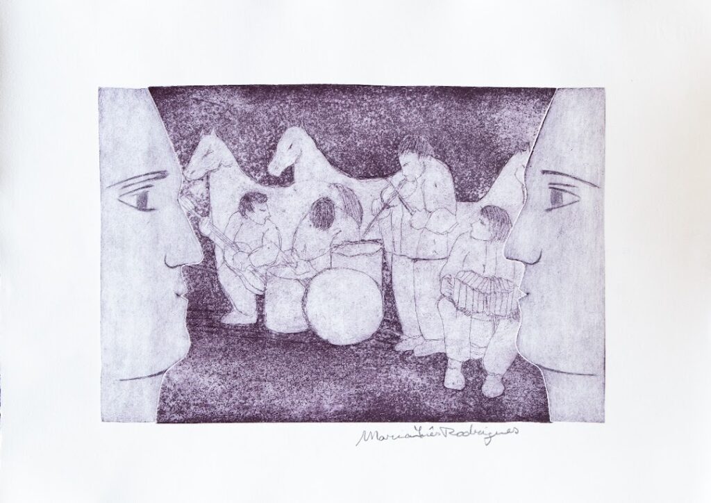 sem título, s/d. Série Simões Lopes Neto Gravura em metal sobre papel